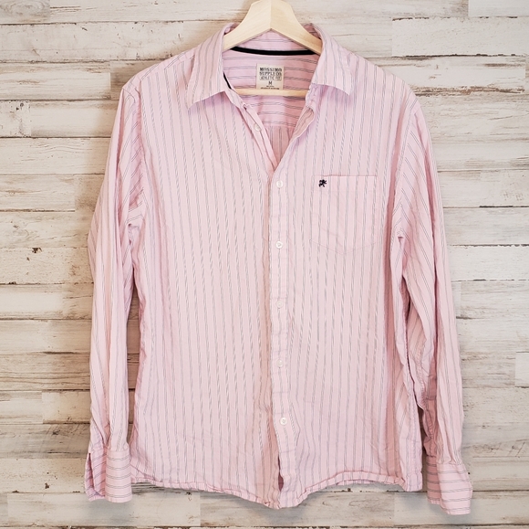 Other - mens pink striped dress shirt